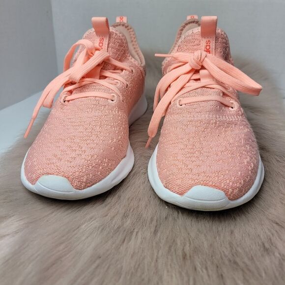 Adidas 💯 Cloudfoam Peri Pink Sneakers Shoes Size 7 - Picture 2 of 10